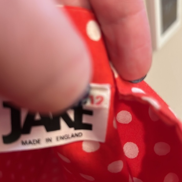 Vintage strapless polka dot dress with pockets! - Picture 7 of 7